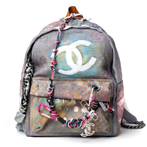 chanel graffiti backpack replica price|vintage chanel backpacks.